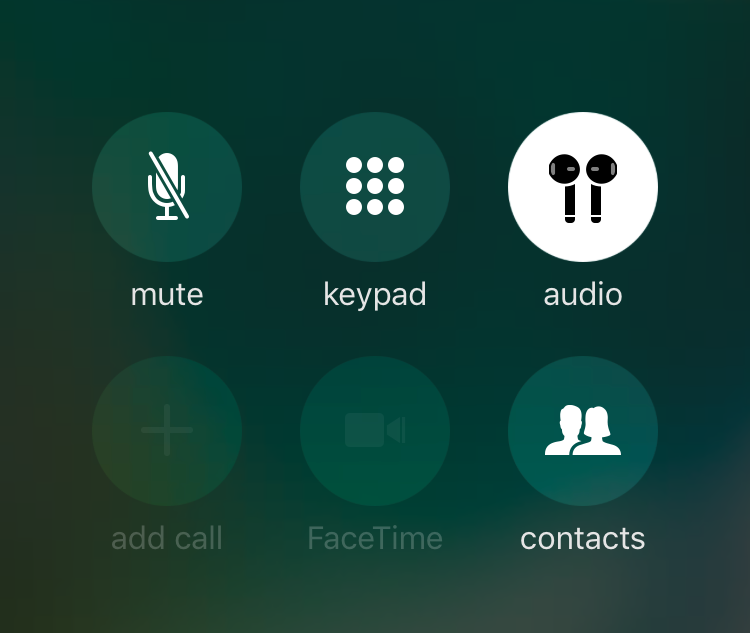 airpods connected during call