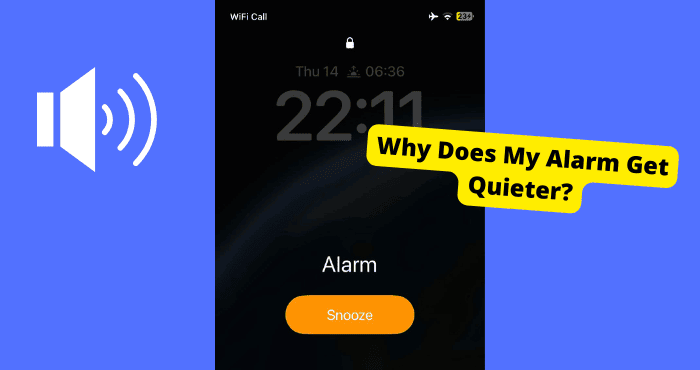 why is my alarm so quiet