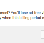 youtube cancel subscription