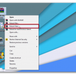 Right click ectract file