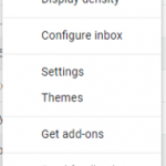 settings in gmail