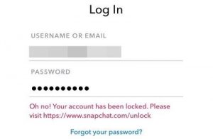 How to unlock locked Snapchat account