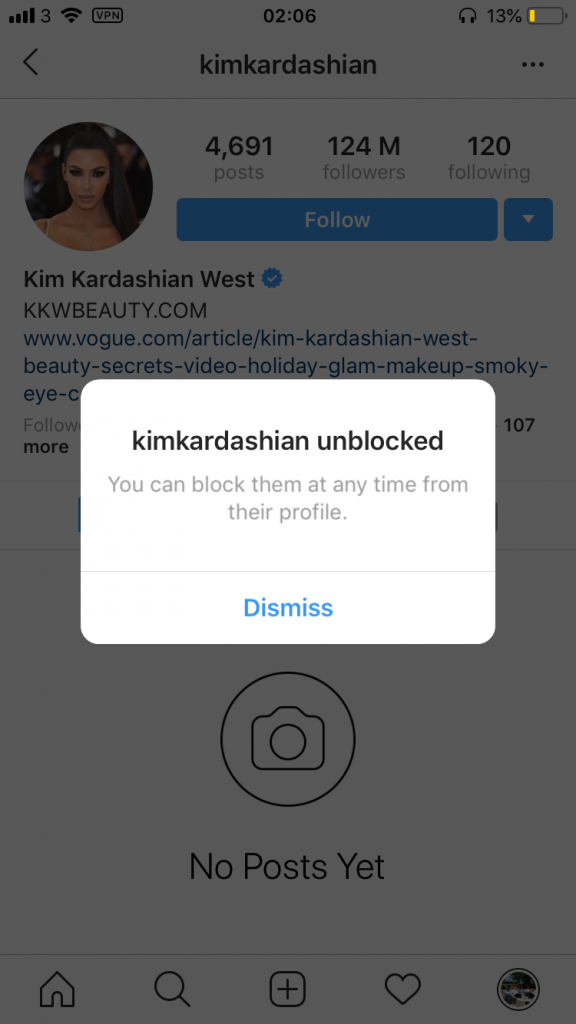 how to unblock someone on instagram