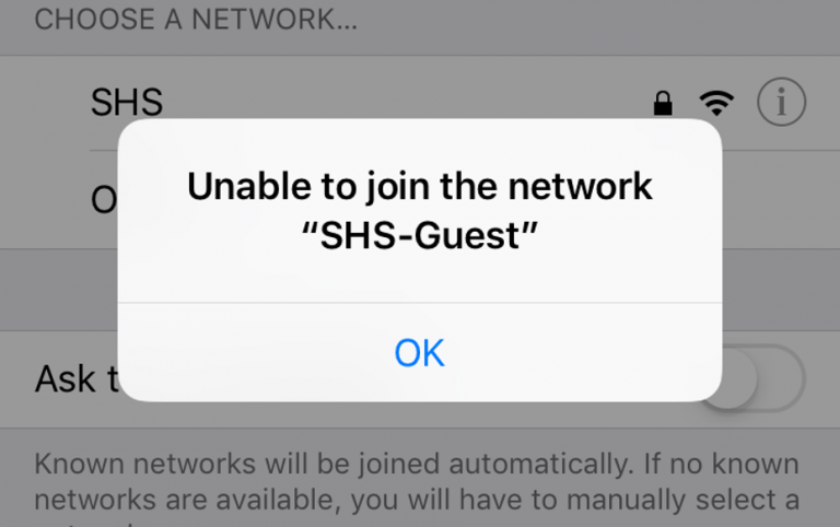 how to fix iphone wifi unable to join the network