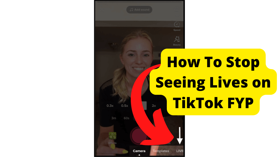 how to stop seeing lives on tiktok fyp