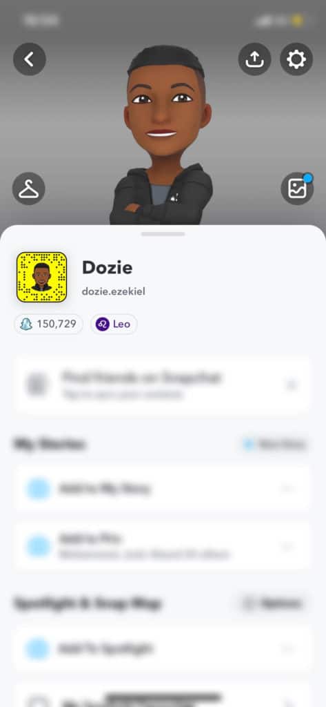 snapchat profile