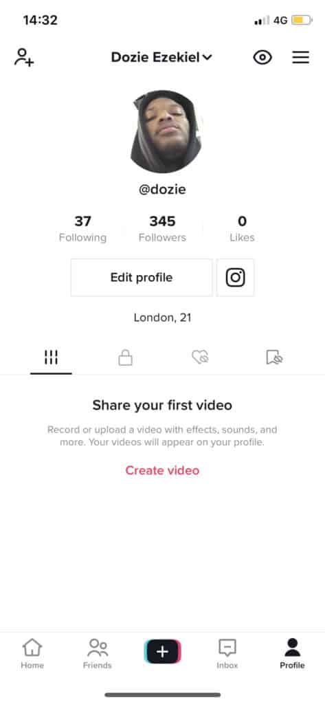 tiktok profile