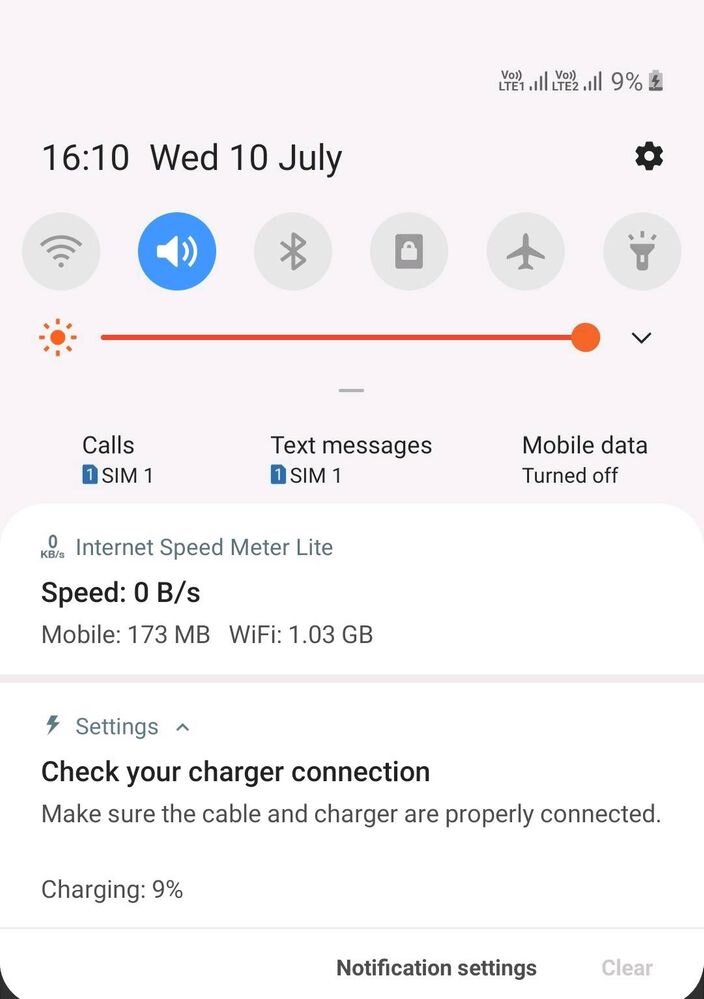 check your charger connection