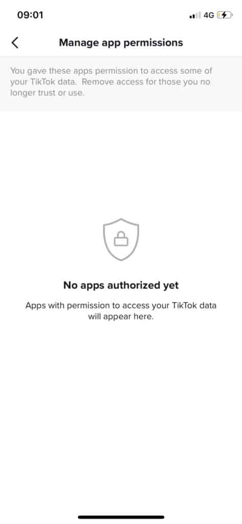 tiktok app permission