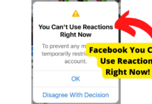 You Can’t Use Reactions Right Now! Here’s The Fix facebook you cant use reactions right now