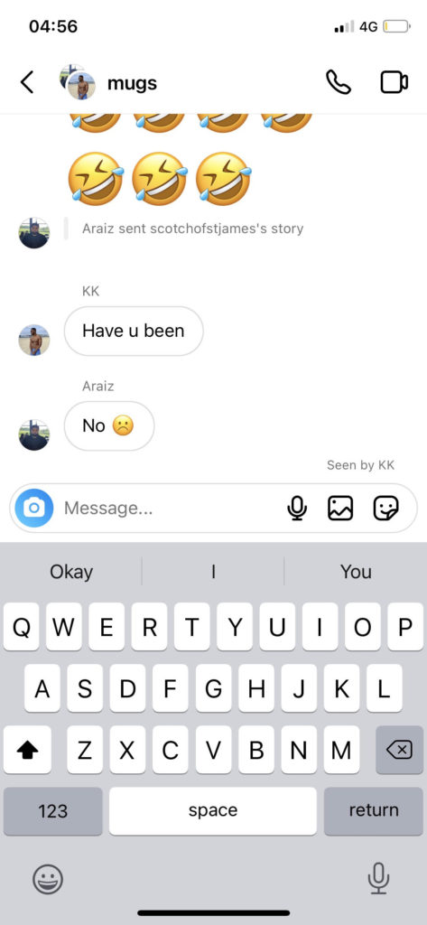 how to react to messages on instagram