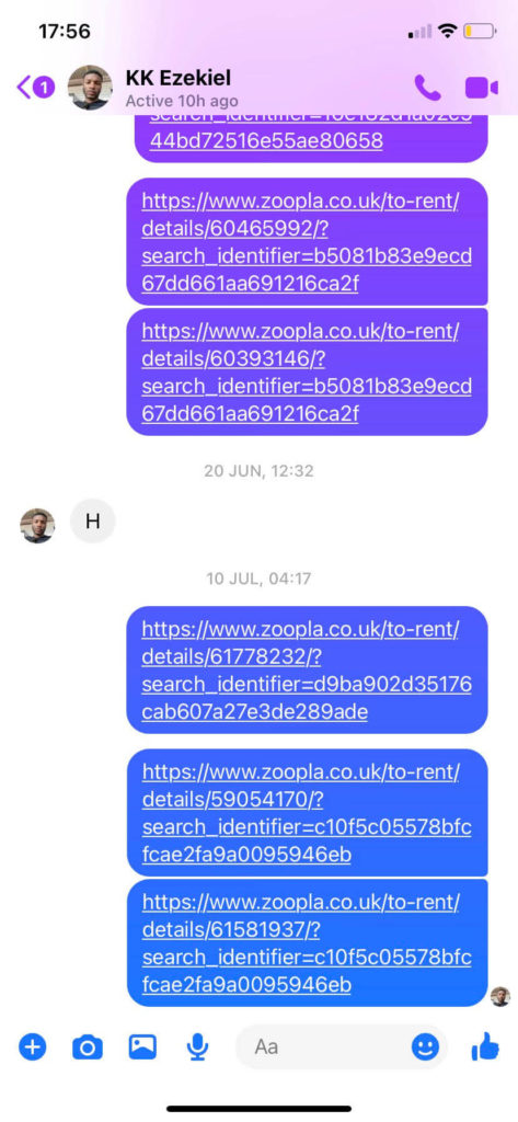 messenger links not opening