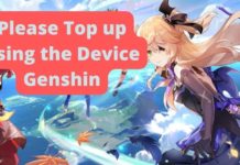 Please Top up using the Device Genshin please top up using the device genshin