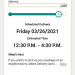 preparing for delivery meaning ups