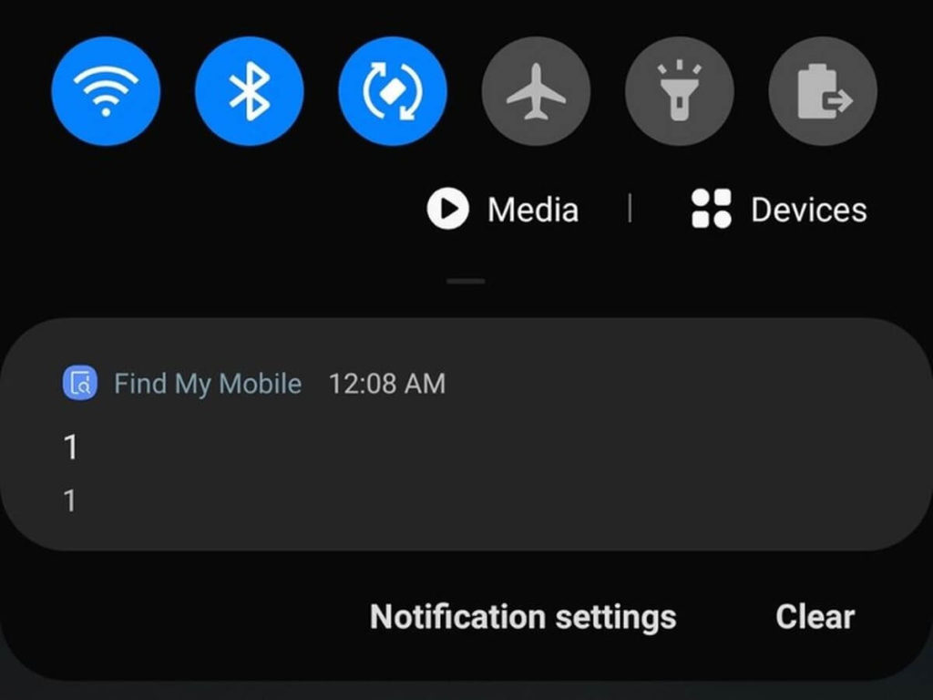 samsung status bar