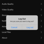 spotify log out