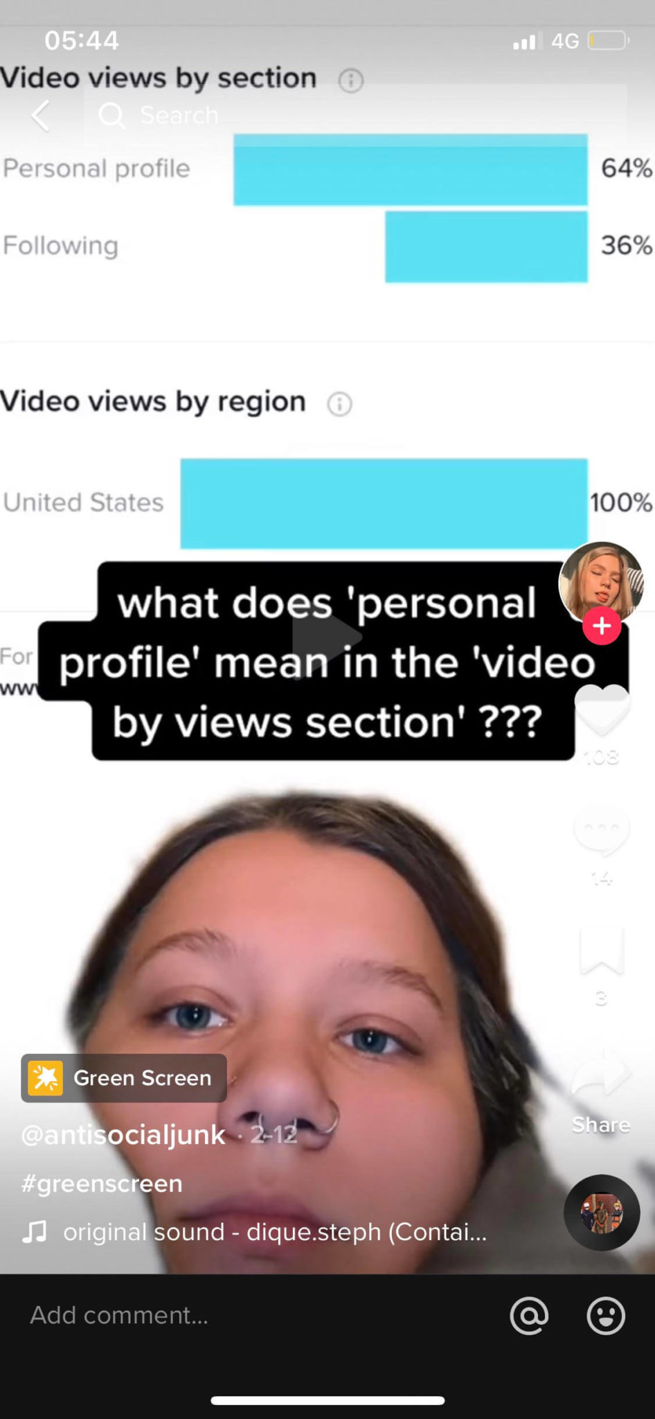 What Does Personal Profile Views Mean On TikTok Vergizmo