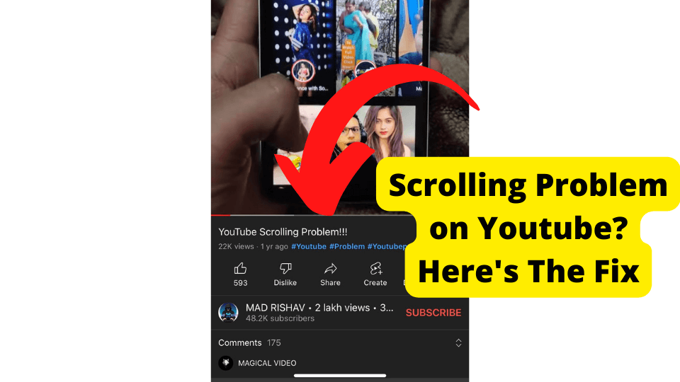 youtube scrolling problem