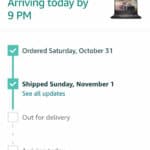 amazon say arriving today but not out for delivery