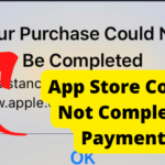 app store could not complete payments