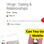 can you use hinge on a mobile browser