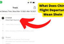 What Does China Flight Departure Mean Shein china flight departure china