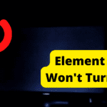 element tv wont turn on