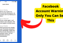 Account Warning Facebook? Here’s The Fix facebook account warning only you can see this
