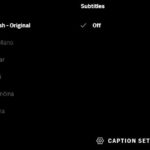 hbo max wont turn off subtitles