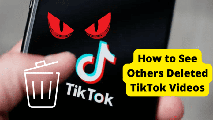 how to see others deleted tiktok