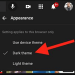 how to switch to dark mode