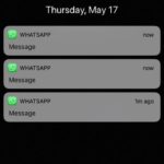if i pull down whatsapp notification message will they know