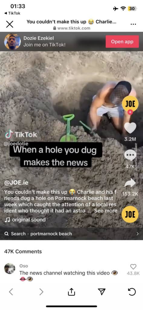 open app tiktok