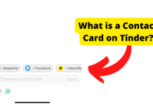 Tinder Contact Card Explained! What is a Contact Card on Tinder