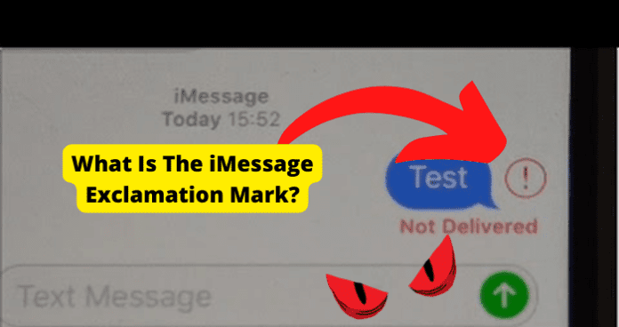 what is the imessage exclamation mark