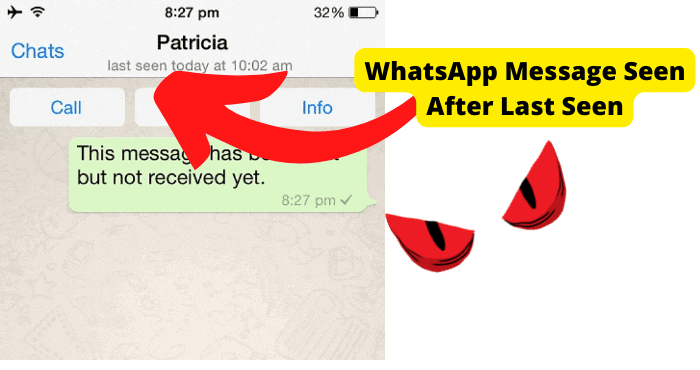 whatsApp message seen after last seen