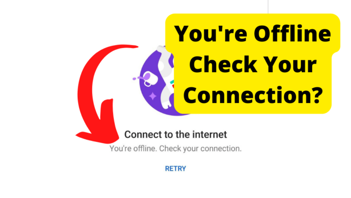 youre offline check your connection youtube