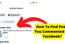 How To Find Posts You Commented On Facebook How To Find Posts You Commented On Facebook