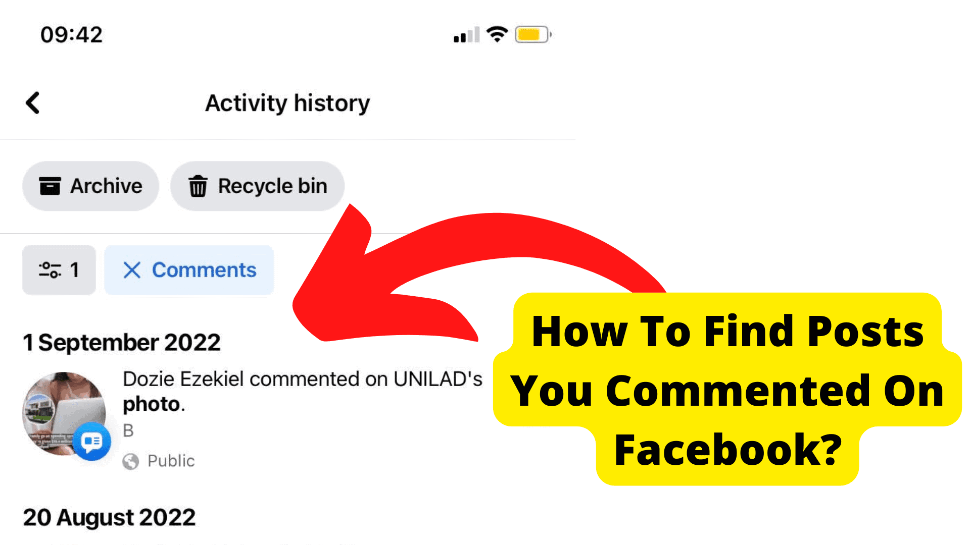 How To Find Posts You Commented On Facebook