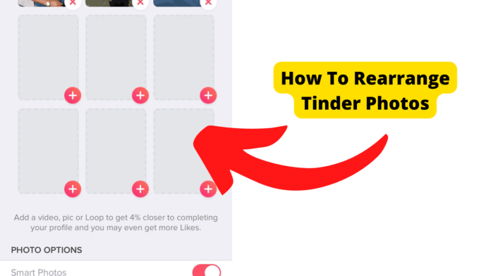 how to rearrange tinder photos