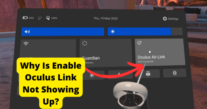 no oculus link option