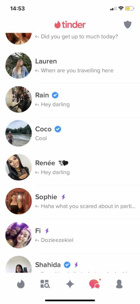 tinder conversation disappeared