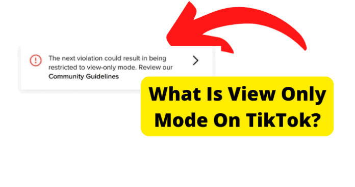 what is view only mode on tiktok