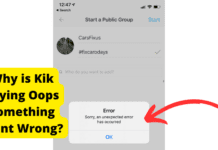 Kik Oops Something Went Wrong? The Fix! kik oops something went wrong error