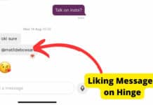 How to Like a Message on Hinge a message with a like on hinge