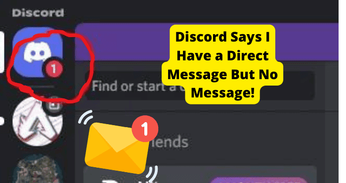 discord says i have a message but i dont