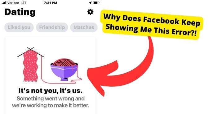 facebook its not you its us
