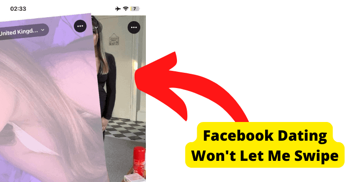 facebook wont let me swipe