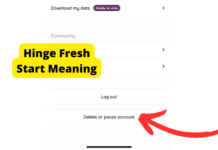 Hinge Fresh Start Explained! hinge fresh start meaning