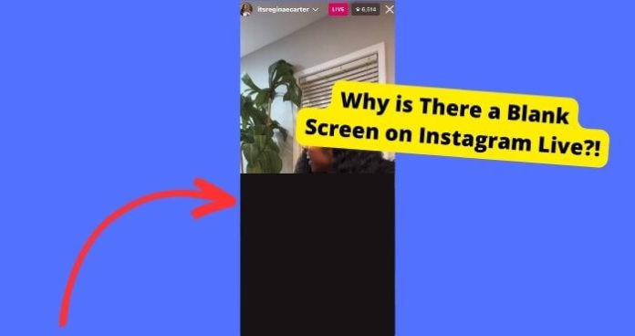 instagram live black screen